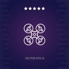 Fototapeta premium drone vector icon modern illustration
