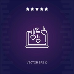 laptop vector icon modern illustration