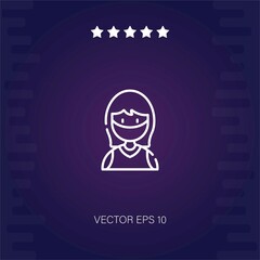 woman vector icon modern illustration