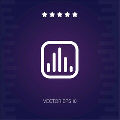 histogram vector icon modern illustration