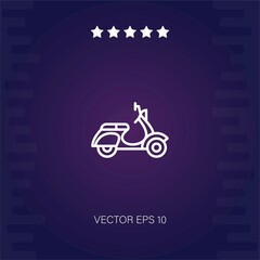 scooter vector icon modern illustration