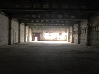 Fototapeta na wymiar Old and empty abandoned factory