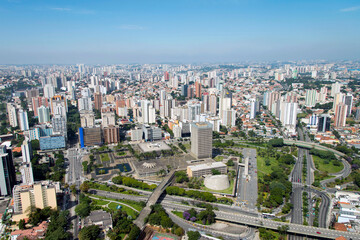 Vista aérea do Paço Municipal de Santo André
