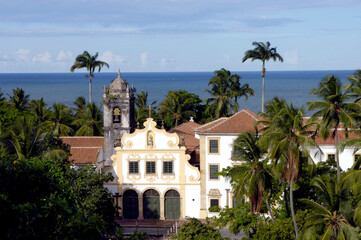 Fototapeta na wymiar Convento de São Francisco e Igreja de Nossa Senhora das Neves no centro histórico Olinda, Pernambuco, Brasil