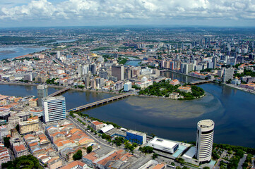 Fototapeta na wymiar Vista aérea de Recife, Pernambuco