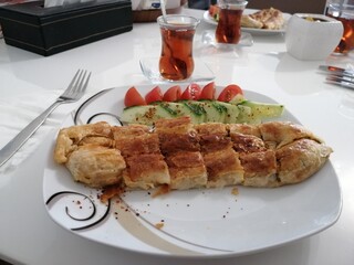 fresh and hot delicious pie