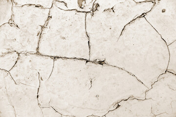 Distressed overlay texture of cracked concrete, stone or asphalt. Grunge background. Abstract illustration