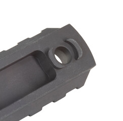 Spot where a rail locks to an assault rifle