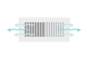 AC Vent, Air Condition Vent, Vent Icon, Home Cooling System, Home Heating, Heater, Heat Vent Vector Illustration Background