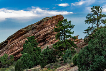 Beautiful Rock Formation On Mountain