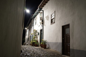 Fototapeta na wymiar Street of Braganza, historical city of Portugal. Europe