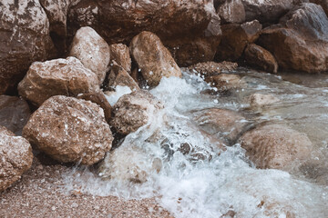 stone in the water