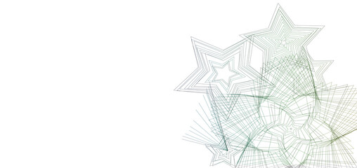 wei&szlig;e Karte mit Sternen, Weihnachtskarte