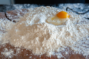 flour and eggs