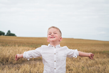 Handsome little boy child portrait