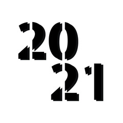 Happy new year 2021 vector background. Cover of card for 2021