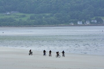 Sport on the beach in Brittany. France