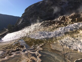 mammoth hot springs under the sun 