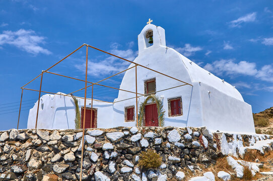 Little chapel Oia at Santorini island