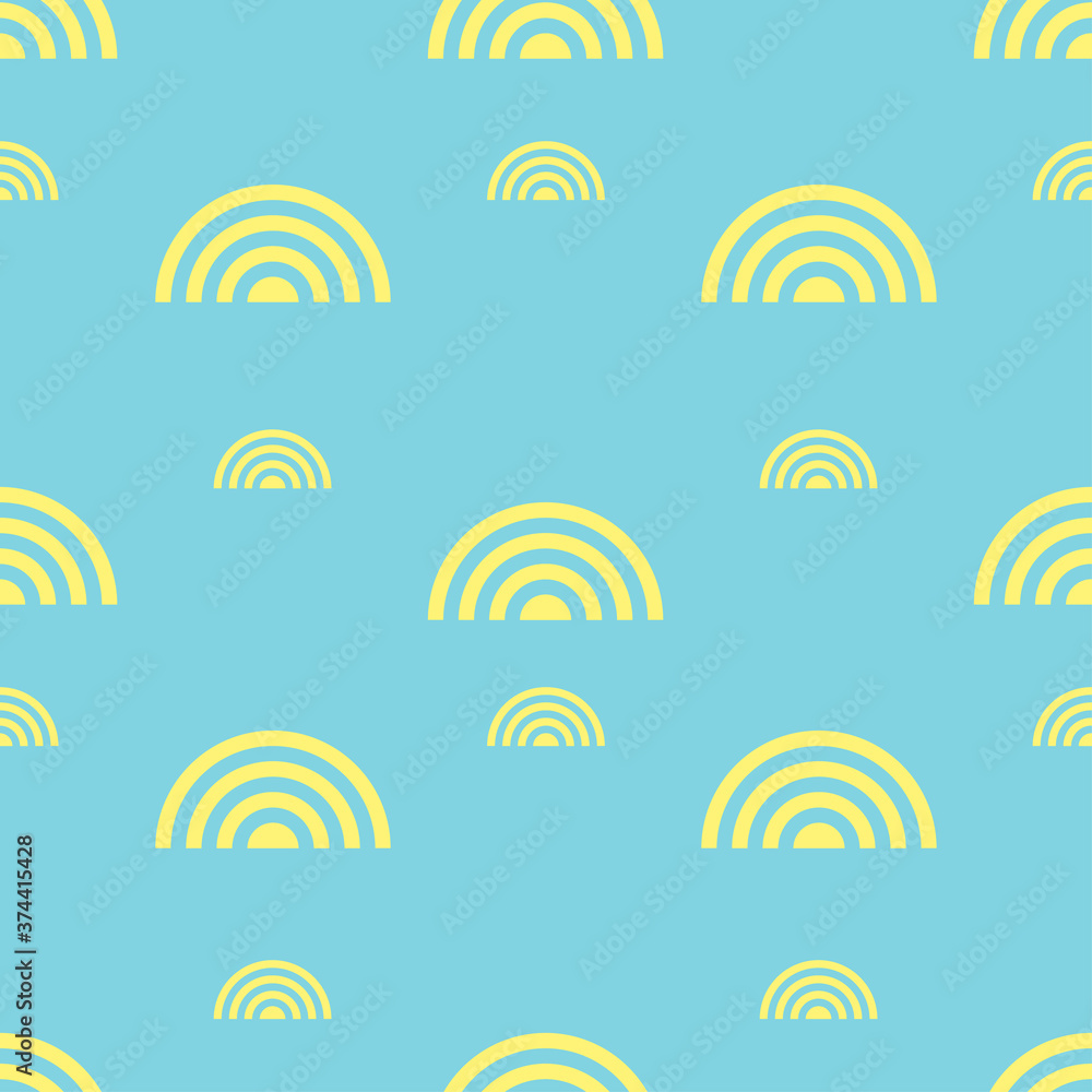 Poster seamless pattern. yellow abstract form. abstract wavy background. vector illustration.