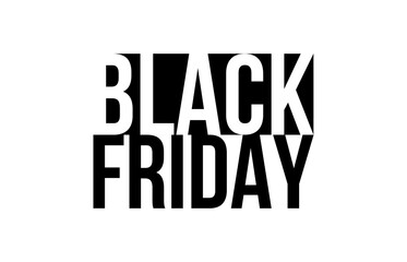 Black Friday inscription for sale and discount, template for your banner or poster.
