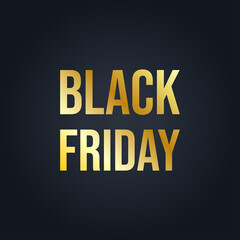 Black Friday inscription for sale and discount, template for your banner or poster.