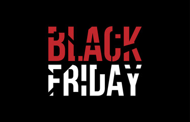 Black Friday inscription for sale and discount, template for your banner or poster.