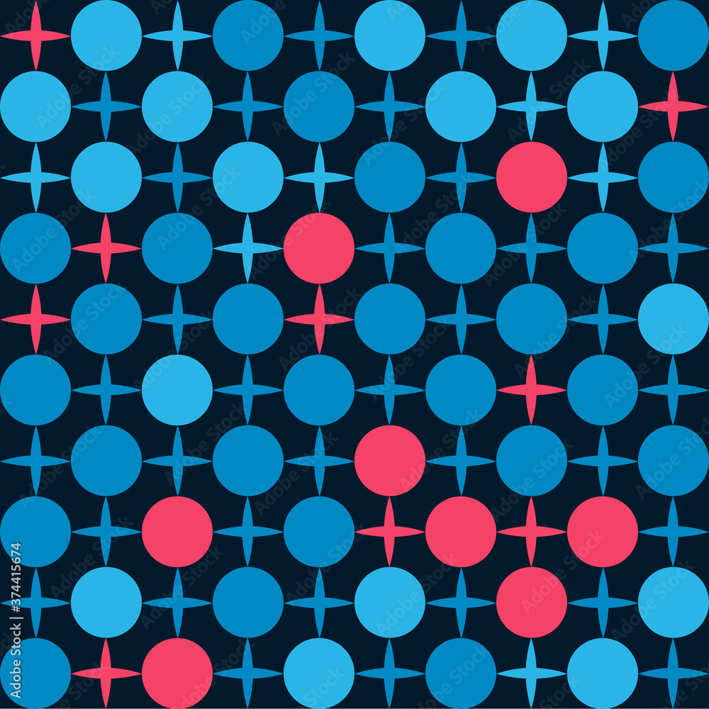 Poster the geometric pattern by stripes . seamless vector background. colour texture.