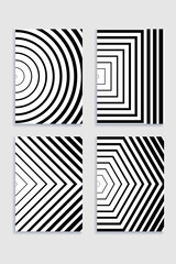 Minimal covers design. Cool black and white design. Future geometric template. Eps10 vector.
