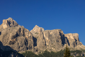 View of the Dolomites near Colfosco, South Tyrol, Italy