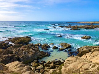 Fototapeta premium beach and rocks