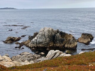 rocks and sea