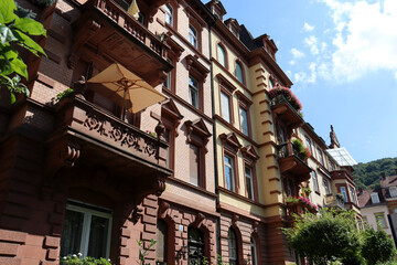 Altbaufassaden in Heidelberg
