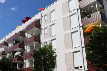Häuser, Siedlung, Moderner Wohnungsbau, Bahnstadt Heidelberg, Deutschland