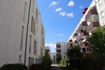 Häuser, Siedlung, Moderner Wohnungsbau, Bahnstadt Heidelberg, Deutschland