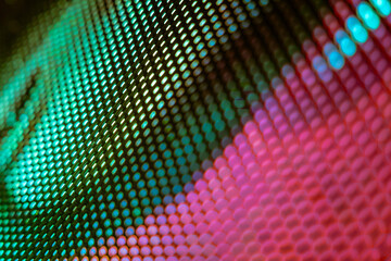 CloseUp LED blurred screen. LED soft focus background. abstract background ideal for design.