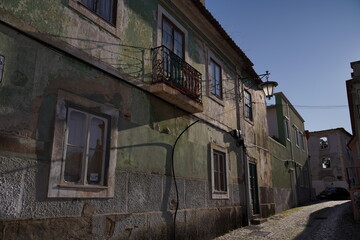 Fototapeta na wymiar Buildings in Caldas da Rainha, city of Portugal. Europa