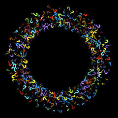 Question marks Quiz, doubt poll query public poll.