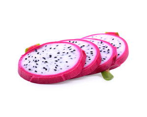 Dragon fruit isolated on white background