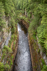 River going through a rocky canyon