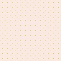 golden pink polka dot seamless pattern 