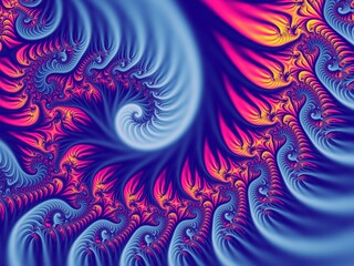 Beautiful fractal. Computer generated image. Fractal background. Abstract spirals. Beautiful background for greetings card, flyers, invitation, posters, brochure, banners, calendar.