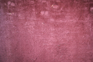 old wooden door painted red