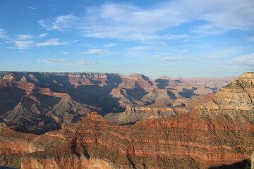 view of grand canyon national park near sunset