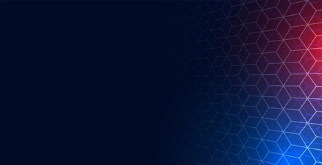 hexagonal network mesh background with text space