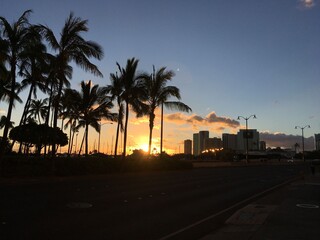 【ハワイ】いつもの夕焼け