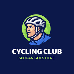 Cycling Club Logo Template. Fullcolor Vector