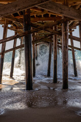 wooden pier in the sea