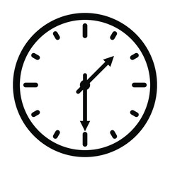 clock isolated on white