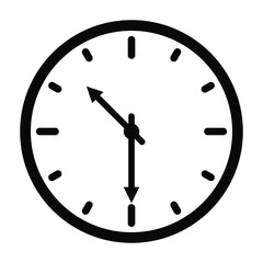 clock isolated on white